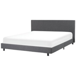 Beliani Waterbed Fabric Albi 180 X 200 Cm (Eu Super King) Grey - thumbnail 1