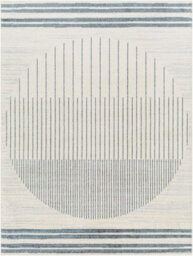 Livabliss Lillian-Washable Blue Grey Geometric Living Dining Rug 200 X 275 Cm Easy Care, Non Shedding - thumbnail 1