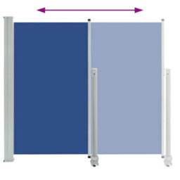 Walplus Patio Retractable Side Awning Garden Sun Shade Canopy Gazebo For Back Door, Porch, Patio 160X300 Cm Blue - thumbnail 4
