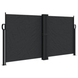 Walplus Retractable Side Awning Garden Sun Shade Canopy Gazebo For Back Door, Porch, Patio Black 120X1200 Cm - thumbnail 2