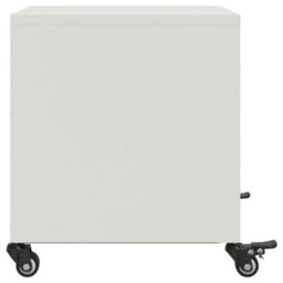 Berkfield Bedside Cabinet White 36X39X43.5 Cm Steel - thumbnail 7