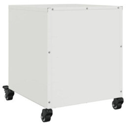 Berkfield Bedside Cabinet White 36X39X43.5 Cm Steel - thumbnail 8