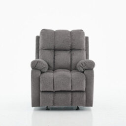 Manual Recliner Sofa, Fabric Upholstery Recliner Armchair - thumbnail 5
