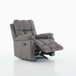 Manual Recliner Sofa, Fabric Upholstery Recliner Armchair - thumbnail 1