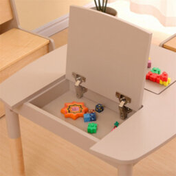 Furniturehmd Toddler Multi-Use Table With Hidden Storage,children's Versatile Activity Table For Dining Room And Playroom - thumbnail 3