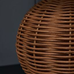 Inlight Peiros Ball Round Matt Natural Rattan Effect Table Lamp - thumbnail 7