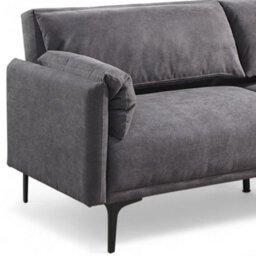 OAT Home Padstow Fabric Modern Pillow Style 3 Seater Clic Clac Sofa Bed - Charcoal Grey - thumbnail 7