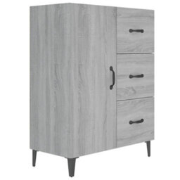 Berkfield Sideboard Grey Sonoma 69.5X34X90 Cm Engineered Wood - thumbnail 2