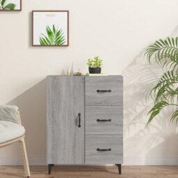 Berkfield Sideboard Grey Sonoma 69.5X34X90 Cm Engineered Wood - thumbnail 1