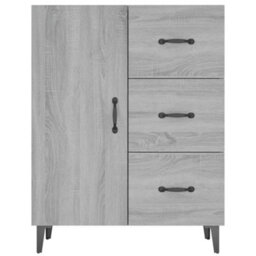 Berkfield Sideboard Grey Sonoma 69.5X34X90 Cm Engineered Wood - thumbnail 5