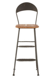 Orsina Stylish Bar Chair, Fusion Of Wood And Metal Bar Chair For Livingroom, Sleek Distinctive Modern Bar Chair - thumbnail 5