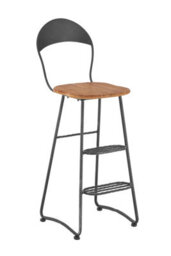 Orsina Stylish Bar Chair, Fusion Of Wood And Metal Bar Chair For Livingroom, Sleek Distinctive Modern Bar Chair - thumbnail 2