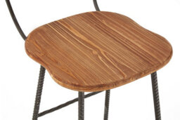 Orsina Stylish Bar Chair, Fusion Of Wood And Metal Bar Chair For Livingroom, Sleek Distinctive Modern Bar Chair - thumbnail 3