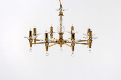 Luminosa Lighting Luminosa San Marino Gold 8 Arm Chandelier