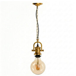 Led Vintage Pendant Light Kit - Adjustable E27 Lamp Holder With 1M Yellow Brass Chain For Home, Kitchen And Bar Lighting. - thumbnail 8