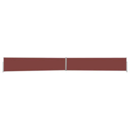 Berkfield Patio Retractable Side Awning 170X1200 Cm Brown - thumbnail 1