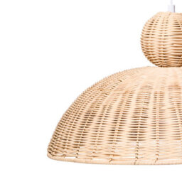 Wyld And Coco Rattannest Pendant Lamp Large - Handwoven Natural Dome Ceiling Light, W45 X D45 X H110Cm - thumbnail 7