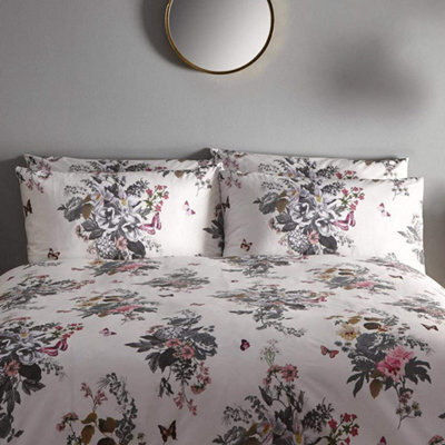 Clarke & Clarke Oasis Botanical Bouquet 180Tc Floral Duvet Cover Bedding Set Pillowcases