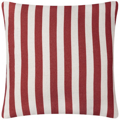 furn. Furn Deck Stripe Woven Outdoor Cushion, White/red, 59 X 59Cm - image 1