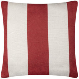 furn. Furn Deck Stripe Woven Outdoor Cushion, White/red, 59 X 59Cm - thumbnail 2