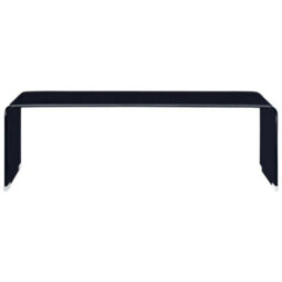 Berkfield Durable Coffee Table Black 98X45X31 Cm Tempered Glass - thumbnail 1