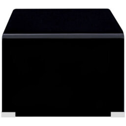 Berkfield Durable Coffee Table Black 98X45X31 Cm Tempered Glass - thumbnail 3