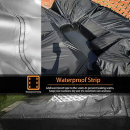 Protective Cover 150 X 100 85 Cm For Garden Furniture - Outdoor Sofa Water Resistant - thumbnail 3