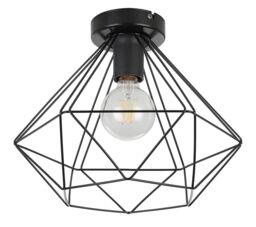 GoodHome Smertrio Modern Matt Metal Black Ceiling Light - thumbnail 3