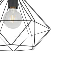 GoodHome Smertrio Modern Matt Metal Black Ceiling Light - thumbnail 4