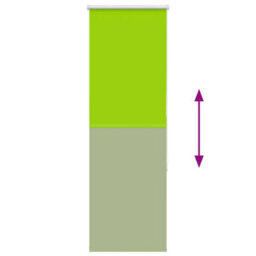 Berkfield Roller Blind Blackout Leaves Green 60X175 Cm Fabric Width 55.7 Cm Polyester - thumbnail 9