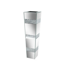 Artloge 71.5Cm Luxury Mirrored Flower Vase Sparkle Crushed Diamond Floor Vase For Artificial Flower - thumbnail 9