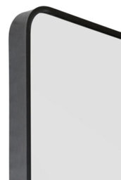 "Mirroroutlet  Angulis - Black Aluminium Metal Curved Edge Full Length Wall Leaner Mirror 68""x33"" (174X85Cm)" - thumbnail 6