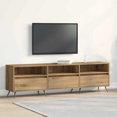 Berkfield Tv Cabinet Artisan Oak 150X30X44,5 Cm Engineered Wood - image 1
