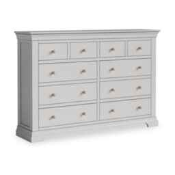 Colette Grey 4 Over 6 Chest Of Drawers Fully Assembled - By Roseland Furniture - thumbnail 5
