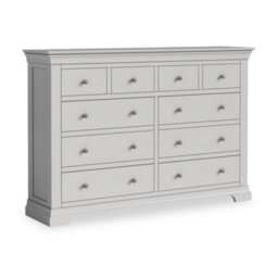 Colette Grey 4 Over 6 Chest Of Drawers Fully Assembled - By Roseland Furniture