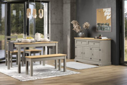 Core Products Rectangular Dining Table Corona Linea Grey Wax & Antique Wax Top H75.0Cm X W150.0Cm X D75.0Cm - thumbnail 5