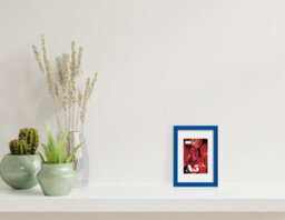 A5 Blue Picture Frame With Mount For A6 (10.5 X 14.8Cm - 4.1 X 5.8In) Poster, Photo, Artwork, Or Print. - thumbnail 4
