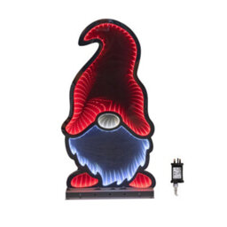 Samuel Alexander 60Cm Light Up Christmas Gonk In Red Hat Infinity Decoration With Leds - thumbnail 8