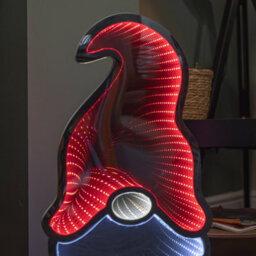 Samuel Alexander 60Cm Light Up Christmas Gonk In Red Hat Infinity Decoration With Leds - thumbnail 5