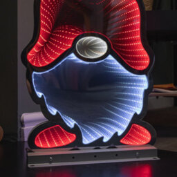 Samuel Alexander 60Cm Light Up Christmas Gonk In Red Hat Infinity Decoration With Leds - thumbnail 6