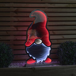 Samuel Alexander 60Cm Light Up Christmas Gonk In Red Hat Infinity Decoration With Leds - thumbnail 3