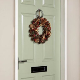Samuel Alexander 36Cm Winter Spice Hanging Christmas Wreath With Pine Cones Red Berries & Dried Fruit - thumbnail 1