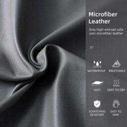 Large Dog Sofa Couch Luxury Comfy Microfiber Leather Cloth Pet Cat Sofa Mattress Xl - 120 X 74Cm - thumbnail 3