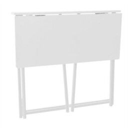 Harbour Housewares Wooden Folding Desk - Lilac - Pc Computer Workstation Contemporary Laptop Space Saving Foldable Wooden Desk - thumbnail 4