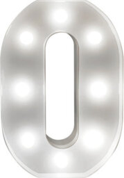 St Helens Home And Garden Battery Operated 3D Led Number 0 Light - thumbnail 2