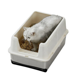 London Boutique Stainless Steel Cat Litter Tray, 60X40X30.5Cm Open Top Litter Box, High Sided, Easy Clean, White - thumbnail 6