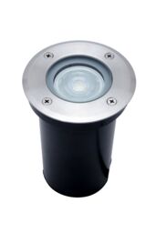 GoodHome Nashua Matt Stainless Steel Led Outdoor Recessed Ground Light (D)110mm - thumbnail 2