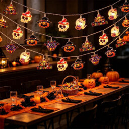 Amorly Halloween Ghost Pumpkin Fairy String Lights, 9Ft 20 Led, 2 Modes, Spooky Decor For Indoor,outdoor,garden,yard,lawn,halloween Party - thumbnail 7