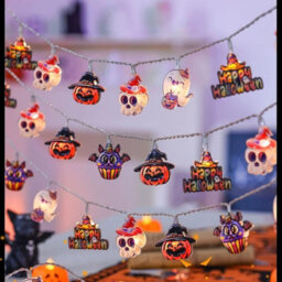 Amorly Halloween Ghost Pumpkin Fairy String Lights, 9Ft 20 Led, 2 Modes, Spooky Decor For Indoor,outdoor,garden,yard,lawn,halloween Party - thumbnail 8