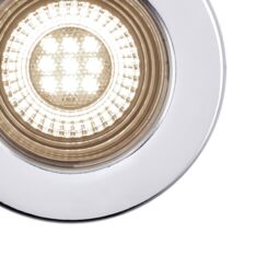 GoodHome Drexler Chrome Effect Fixed Led Fire-Rated Neutral White Downlight Ip65, Pack Of 10 - thumbnail 4